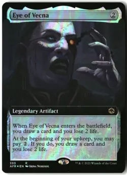 MTG Eye of Vecna (Extended Art) FOIL R Adventures in the Forgotten Realms 393 LP - Image 1