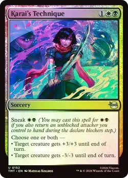 NM Foil Karai's Technique, MTG, TMNT, Magic the Gathering, 152 - Image 1