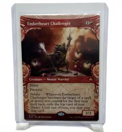 Emberheart Challenger BLB 0315 Showcase Full Art Rare MTG Bloomburrow NM - Image 1