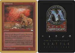 Firestorm - Ben Rubin - 1998 - Sideboard ~ Near Mint World Championship E MTG Ma - Image 1