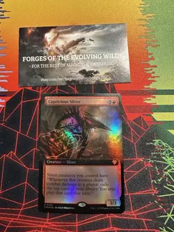 Capricious Sliver Extended Art Foil - Commander Masters CMM - Image 1