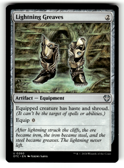 Lightning Greaves 260 Normal U Commander: Outlaws of Thunder Junction LP - Image 1