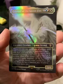 MTG ~ Gandalf of the Secret Fire (Borderless Foil) ~ Tales of Middle-earth ~ NM - Image 1