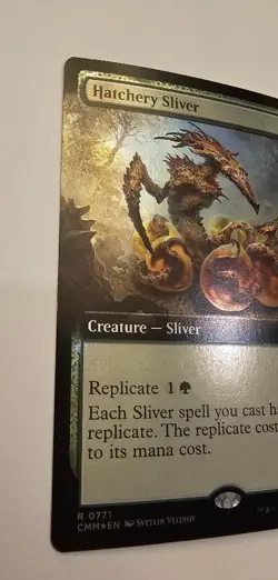 MTG - Hatchery Sliver- Ex Art Foil - Commander Master - NM LT#138 - Image 3