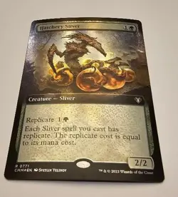MTG - Hatchery Sliver- Ex Art Foil - Commander Master - NM LT#138 - Image 4