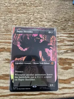 Super Shredder (Borderless) [Teenage Mutant Ninja Turtles] Near Mint 0217 MTG - Image 1