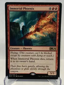 MTG Immortal Phoenix (LP) From : Core Set 2020 Magic the Gathering - Image 1