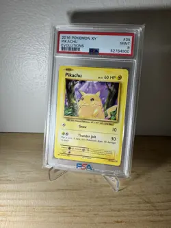 2016 POKEMON XY PIKACHU EVOLUTIONS #35 MINT PSA 9 - Image 1