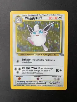 Pokemon Wigglytuff Jungle 16/64 Holo Rare Unlimited WOTC Vintage - Image 1