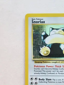 Snorlax Holo Jungle Vintage Pokemon Card 11/64 Unlimited MP VG WOTC - Image 3