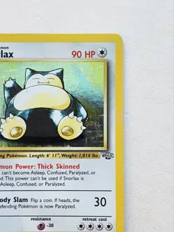 Snorlax Holo Jungle Vintage Pokemon Card 11/64 Unlimited MP VG WOTC - Image 4