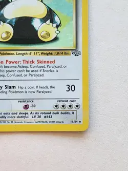 Snorlax Holo Jungle Vintage Pokemon Card 11/64 Unlimited MP VG WOTC - Image 5