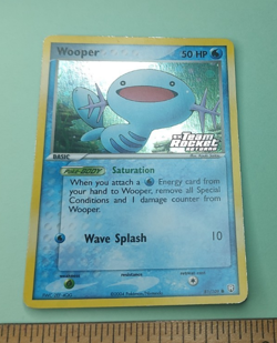 Pokemon Wooper 81/109 Team Rocket Returns Reverse Holo Trading Card TCG - Image 1