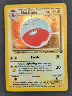 1999 Pokemon Electrode Jungle 2/64 Holo Unlimited Rare WoTC Vintage TCG - Image 1