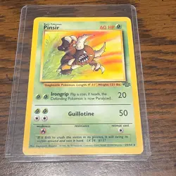 Pokemon Pinsir Jungle Rare Unlimited 25/64 English TCG Card Stagbeetle 60 HP - Image 1