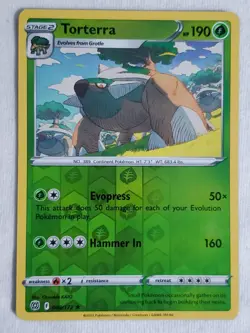 Torterra 8/172 Brilliant Stars Rare Reverse Holo Pokemon TCG - Image 1