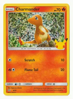 Charmander 009/025 Holo - Pokemon McDonald's 25th Anniversary Promos (LP) - Image 1