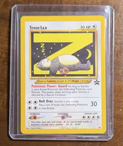 Pokemon TCG Snorlax 49 WOTC Black Star Promo Vintage Near Mint - Image 3