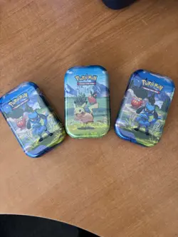 3 x Pokemon TCG Mega Evolution Ascended Heroes Mini Tins x 3 Brand New Sealed - Image 1
