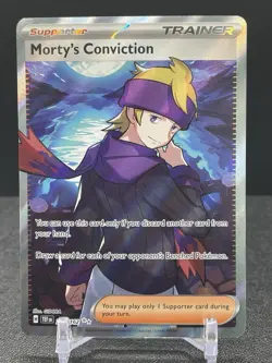 Pokemon Morty's Conviction Full Art Trainer #201/162 S 05: Temporal Forces - Image 1