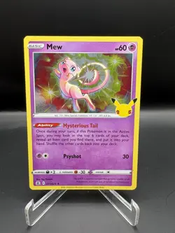 Mew 11/25 Holo Rare Pokemon TCG Celebrations 25th Anniversary NM - Image 1