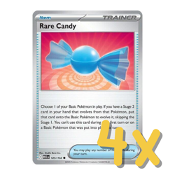 4x Rare Candy 125/132 Mega Evolution Pokemon Playset x4 - Image 1