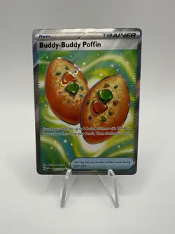 Buddy-Buddy Poffin 167/132 Ultra Rare Mega Evolution Holo Pokemon TCG NM Trainer - Image 1