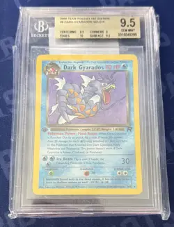 2000 Pokemon Team Rocket's 1st Edition Rare Holo Dark Gyarados BGS 9.5 GEM Mint - Image 1