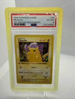 1999 Pokemon Pikachu 1st Edition Red Cheeks #58 - Image 1