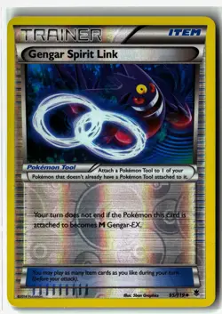Gengar Spirit Link ⭐ 95/119 Reverse Holo Uncommon Phantom Forces Pokemon NM/LP - Image 1