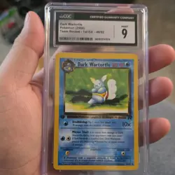 Pokemon TCG Dark Wartortle Team Rocket 1st Edition CGC 9 46/82 Regular 60 HP - Image 1