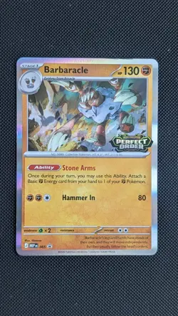 Pokemon TCG Barbaracle Perfect Order Pre-Release Promo MEP 065 - Image 1