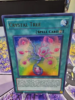 Yugioh Crystal Tree Ultra Rare LCGX-EN170 1st Ed NM - Image 1