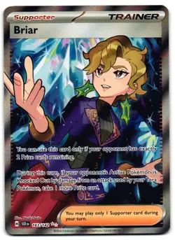 Briar 163/142 - Stellar Crown Ultra Rare Pokemon TCG - M/LP Card - Image 1