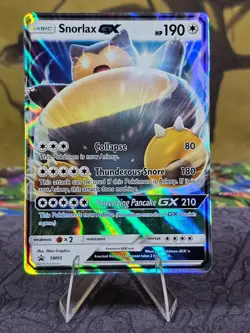Snorlax GX - SM05 - Pokemon Sun & Moon Promo Ultra Rare Card NM - Image 1