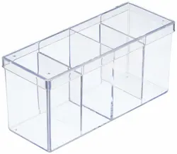 Ultra Pro Card Storage Box 2 Piece 200 Clear Sleeves - Image 1