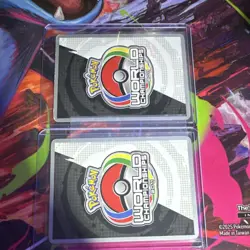 Pokemon Rayquaza & Deoxys LEGEND World Championships 2011 Autographed 2 Card Lot - Image 2