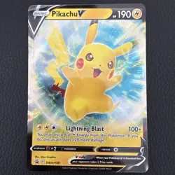 Pikachu V SWSH198 NM Holofoil Promo Rare Pokemon Card - Image 1