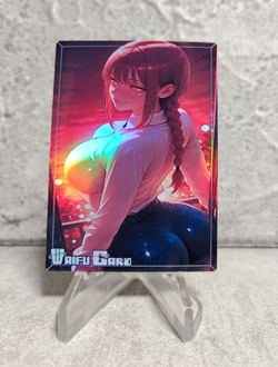 Makima Trading Card Waifu Goddess Story Anime Girl holo Karte Manga Full Art - Image 1