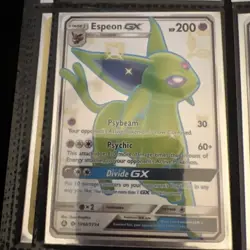 Espeon GX Hidden Fates Shiny Vault Full Art Holo Rare Pokemon Card SV60/SV94 NM - Image 2