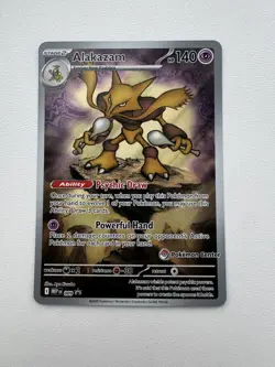 Pokemon TCG Alakazam - 009 (Pokemon Center Exclusive) Promo MEP NM Card - Image 1