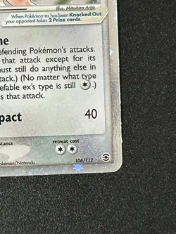 Pokemon Clefable ex 106/112 EX FireRed & LeafGreen Ultra Rare Holo Card 2004 - Image 4