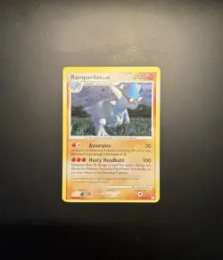 Pokemon TCG Rampardos Mysterious Treasures 33/123 Cosmos Holo Rare Card MP - Image 1