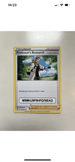SEALED- Professor’s Research. Professor Willow. Promo & TCG card for Pokemon Go - Image 4