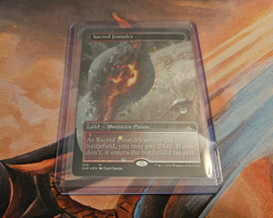 Magic The Gathering - Sacred Foundry (Borderless) (Galaxy Foil) - Unfinity - NM! - Image 1