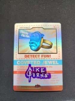 MTG Artist Proof AP Mike Burns / Foil Coveted Jewel With Sketch Signed - Image 1