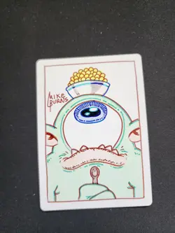 MTG Artist Proof AP Mike Burns / Foil Coveted Jewel With Sketch Signed - Image 3