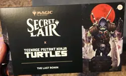 MTG Secret Lair X TMNT The Last Ronin Non Foil Sealed SLD - Image 1