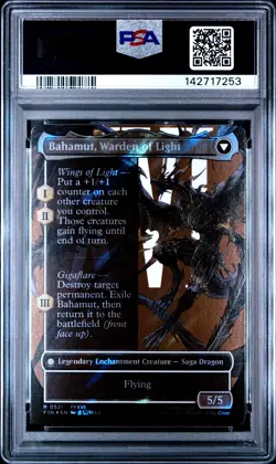2025 MTG FINAL FANTASY BAHAMUT, WARDEN OF LIGHT/DION, BAHAMUT'S DOMINANT PSA 10 - Image 2