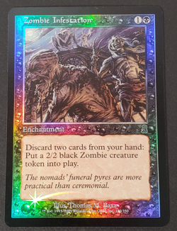 Foil Zombie Infestation *Odyssey* Light Play LP - MTG Magic the Gathering - Image 1